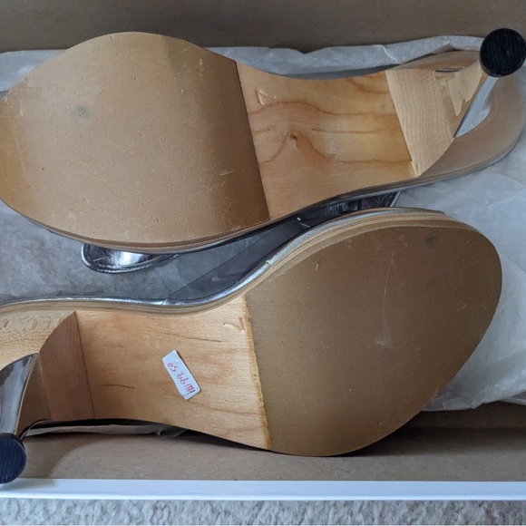 Vintage Betsey Johnson silver sunny glitter bow size 7. - Picture 3 of 4